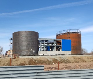 Строительство Центральной насосной станции в Кемеровской области с баками запаса воды общим объёмом 1000 кубометров воды