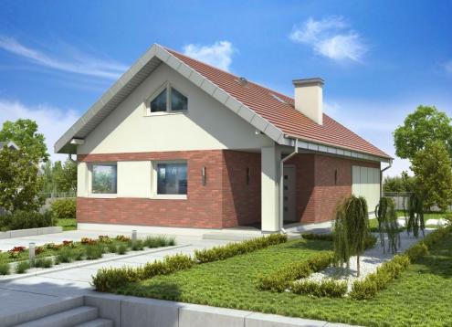 № 1002 Купить Проект дома Злотлинек. Закажите готовый проект № 1002 в Кемерово, цена 38074 руб.