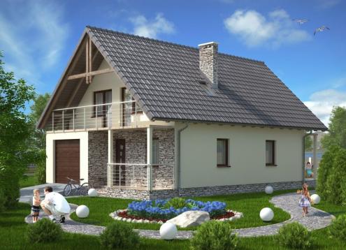 № 1007 Купить Проект дома Розтока. Закажите готовый проект № 1007 в Кемерово, цена 43452 руб.
