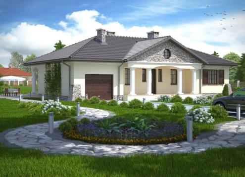 № 1073 Купить Проект дома Лидвинов. Закажите готовый проект № 1073 в Кемерово, цена 47016 руб.