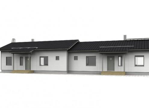 № 1227 Купить Проект дома ПТ 83-83. Закажите готовый проект № 1227 в Кемерово, цена 59760 руб.
