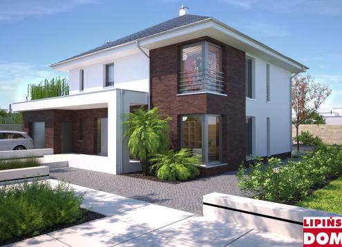 № 1267 Купить Проект дома Каррара 2. Закажите готовый проект № 1267 в Кемерово, цена 54360 руб.