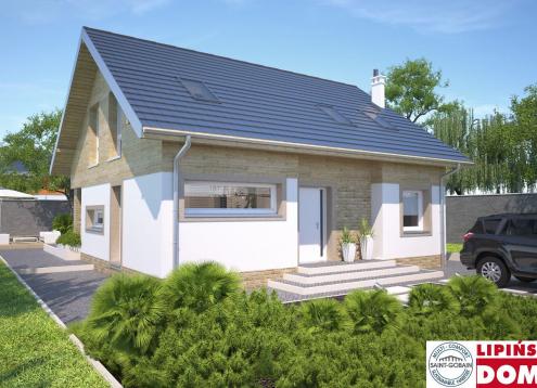 № 1344 Купить Проект дома Мерибель. Закажите готовый проект № 1344 в Кемерово, цена 39434 руб.