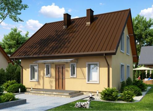 № 1573 Купить Проект дома Жарновец 2. Закажите готовый проект № 1573 в Кемерово, цена 34236 руб.