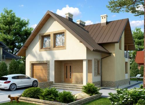 № 1596 Купить Проект дома Дирак. Закажите готовый проект № 1596 в Кемерово, цена 0 руб.