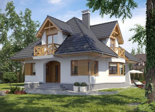 № 1603 Купить Проект дома Константин. Закажите готовый проект № 1603 в Кемерово, цена 40680 руб.
