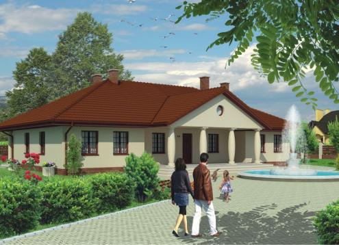 № 1614 Купить Проект дома Сохатый. Закажите готовый проект № 1614 в Кемерово, цена 73188 руб.