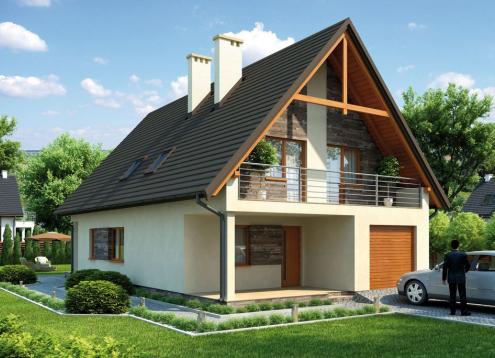 № 1621 Купить Проект дома Бозибар. Закажите готовый проект № 1621 в Кемерово, цена 50040 руб.