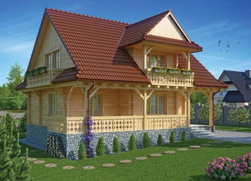 № 1629 Купить Проект дома Эдельвейс. Закажите готовый проект № 1629 в Кемерово, цена 43920 руб.