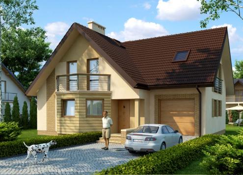 № 1639 Купить Проект дома Либедзин. Закажите готовый проект № 1639 в Кемерово, цена 48816 руб.