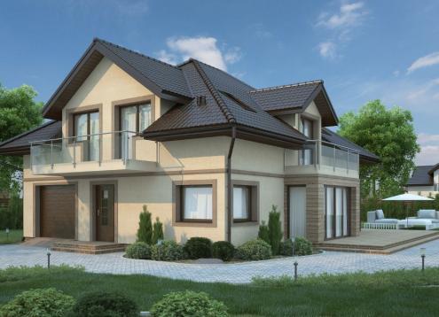 № 1640 Купить Проект дома Сирень. Закажите готовый проект № 1640 в Кемерово, цена 49075 руб.