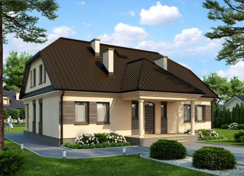№ 1649 Купить Проект дома Любаз. Закажите готовый проект № 1649 в Кемерово, цена 57528 руб.