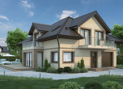 № 1653 Купить Проект дома Сирень 3. Закажите готовый проект № 1653 в Кемерово, цена 49075 руб.