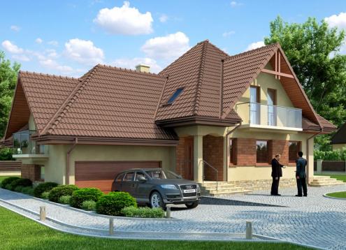 № 1654 Купить Проект дома Вереска 2. Закажите готовый проект № 1654 в Кемерово, цена 53784 руб.