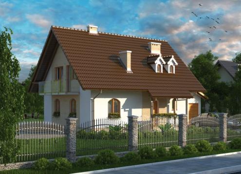 № 1661 Купить Проект дома Полесье. Закажите готовый проект № 1661 в Кемерово, цена 49284 руб.