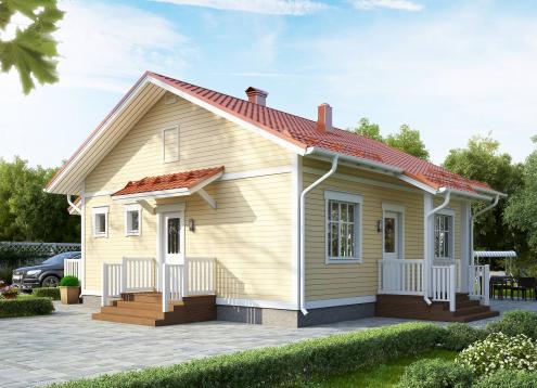 № 1662 Купить Проект дома Ателикоти 1-80А. Закажите готовый проект № 1662 в Кемерово, цена 28800 руб.