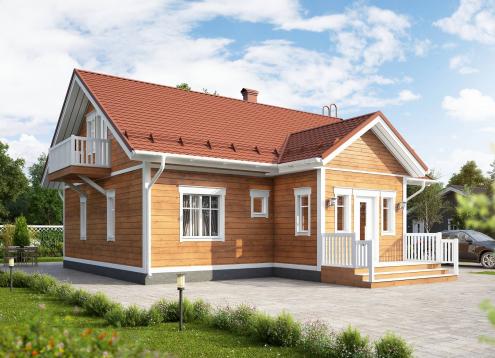 № 1673 Купить Проект дома Ателикоти 2-103А. Закажите готовый проект № 1673 в Кемерово, цена 52920 руб.