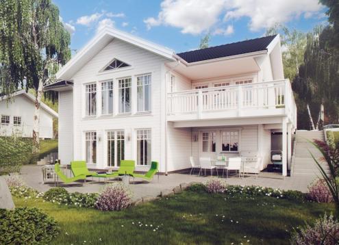№ 1715 Купить Проект дома Сундвик. Закажите готовый проект № 1715 в Кемерово, цена 72720 руб.