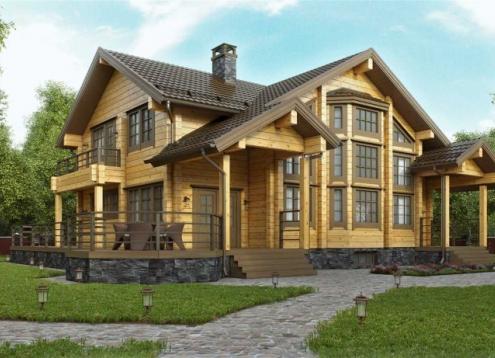 № 1728 Купить Проект дома ЕЛШ - 290. Закажите готовый проект № 1728 в Кемерово, цена 60120 руб.