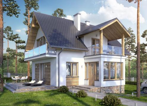 № 1754 Купить Проект дома Акоджава. Закажите готовый проект № 1754 в Кемерово, цена 36216 руб.