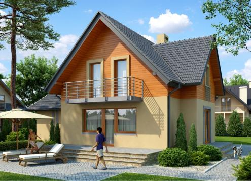 № 1780 Купить Проект дома Анютины глазки. Закажите готовый проект № 1780 в Кемерово, цена 37404 руб.