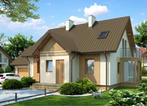 № 1814 Купить Проект дома Крокус. Закажите готовый проект № 1814 в Кемерово, цена 47837 руб.
