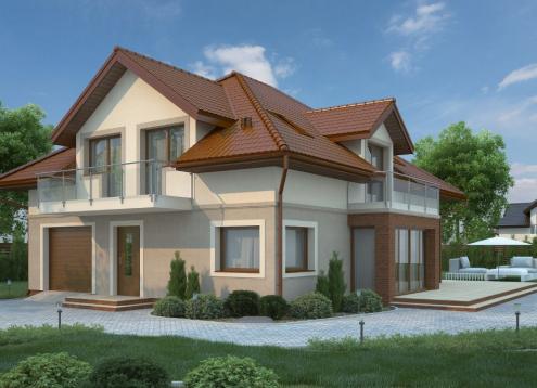 № 1823 Купить Проект дома Яблоня. Закажите готовый проект № 1823 в Кемерово, цена 49075 руб.