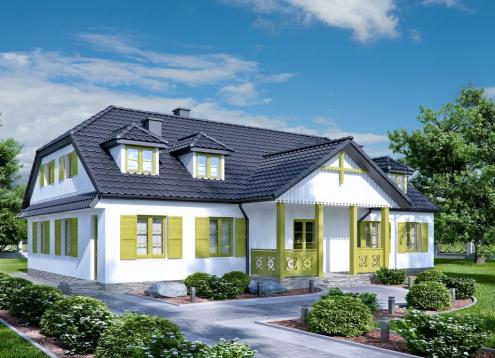 № 1827 Купить Проект дома Мирт. Закажите готовый проект № 1827 в Кемерово, цена 114160 руб.