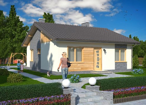 № 1841 Проект дома Наборово. Закажите готовый проект № 1841 в Кемерово, цена 28476 руб.