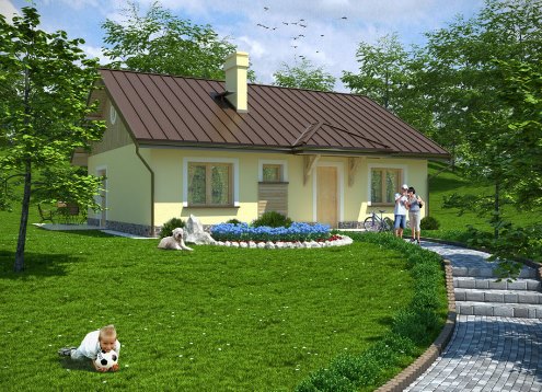 № 1847 Проект дома Поладио. Закажите готовый проект № 1847 в Кемерово, цена 27788 руб.